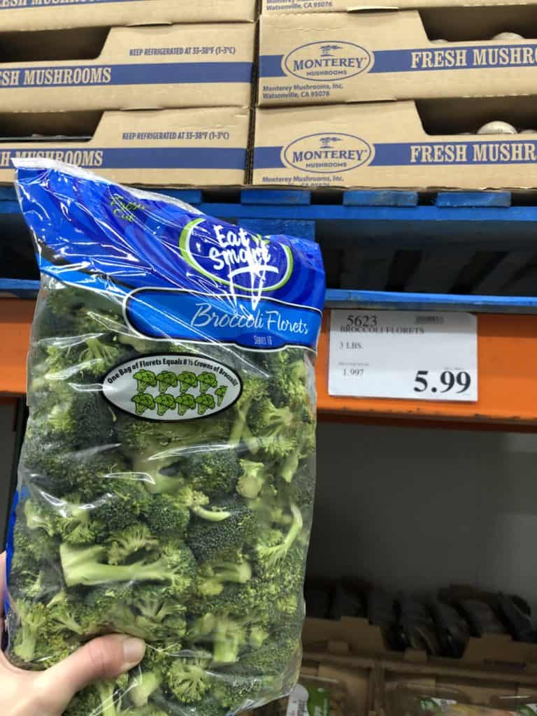 Costco Broccoli Florets 3 lb Bag