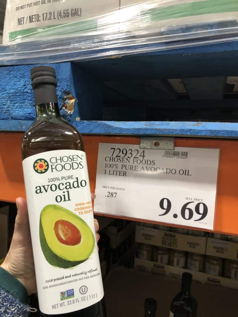 Chosen Foods Avocado Oil 33.8 fluid ounces $9.69 at Costco